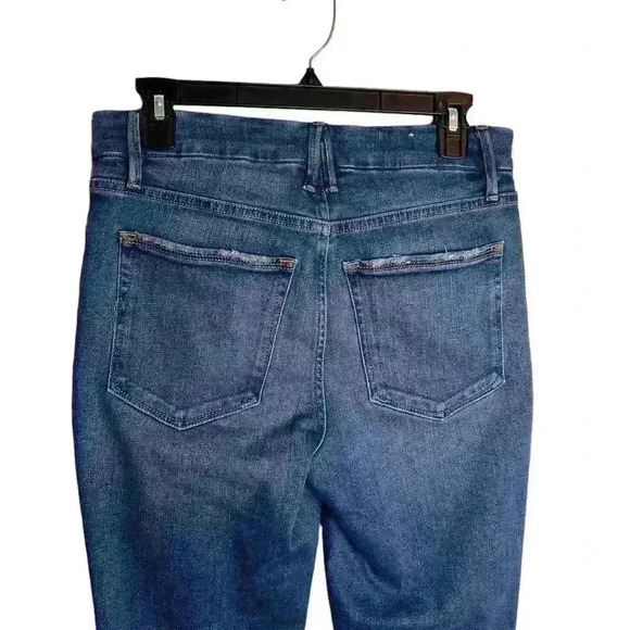 GOOD American Good Straight Legs  Raw Hem High Waist Jeans Size 4/27 - Picture 8 of 10
